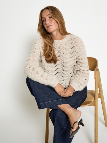 Pull-over 'Jody' Peppercorn en beige