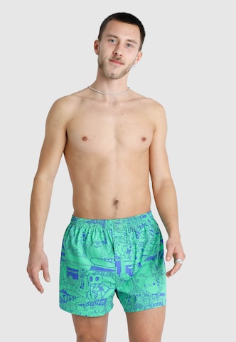 Lousy Livin Boxershorts 'Demo & Ghost' in Blau: predná strana