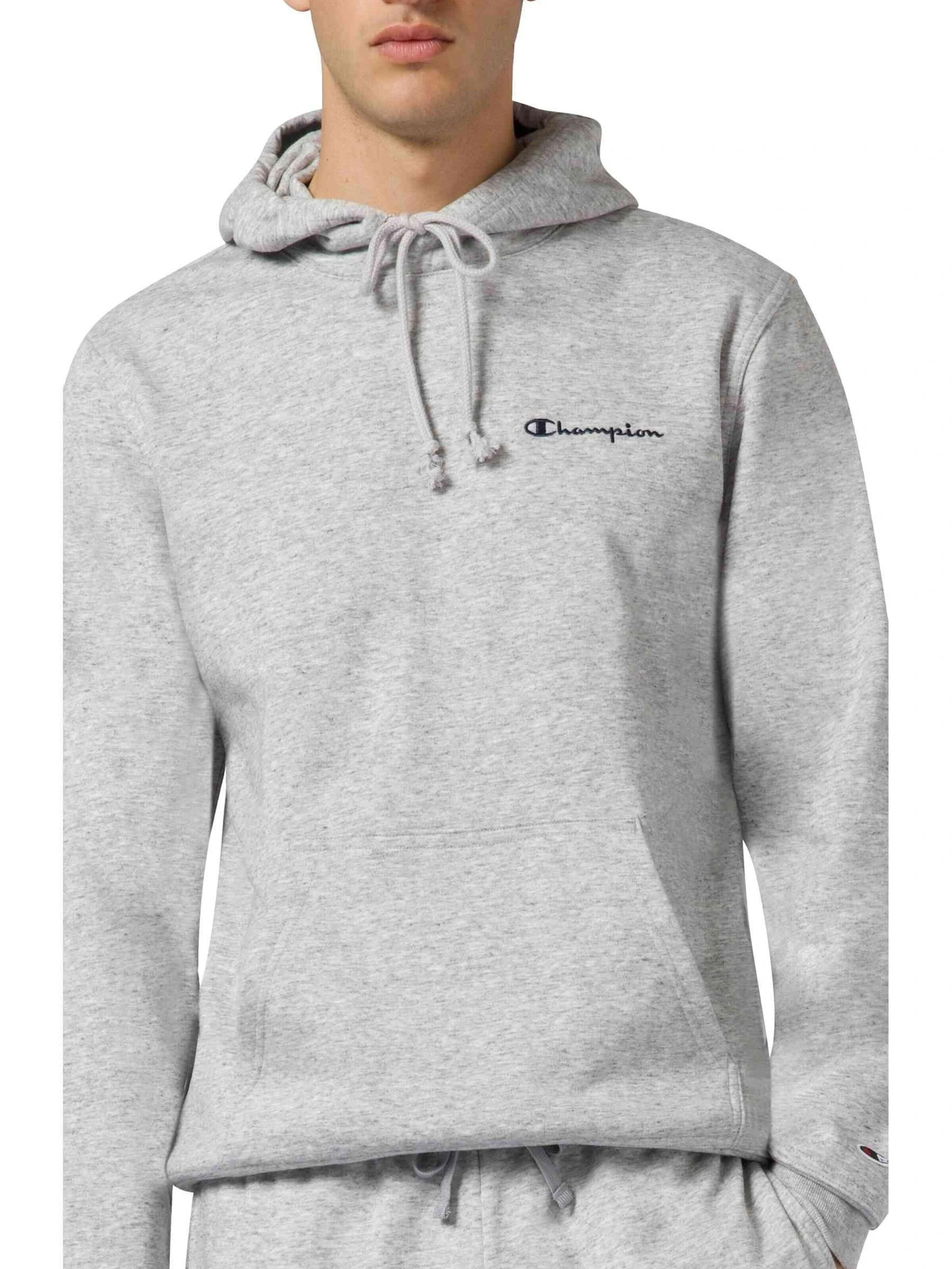 Champion -DO NOT USE- Sweatshirt 'Sudadera champion gris small embroidered logo hoodie'‌ in Grau