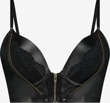 Hunkemöller Push-up BH 'Talia' in Zwart: voorkant