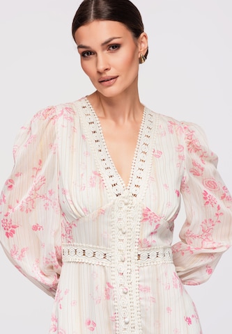 Ombre Dress in Beige