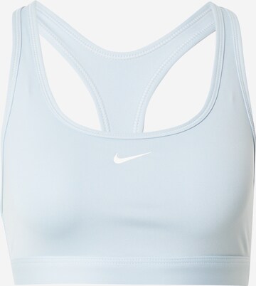 Soutien-gorge de sport 'Swoosh' NIKE en bleu : devant