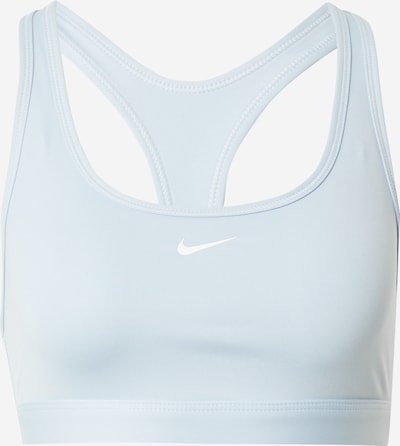 NIKE Sports bra 'Swoosh' in Pastel blue / White, Item view