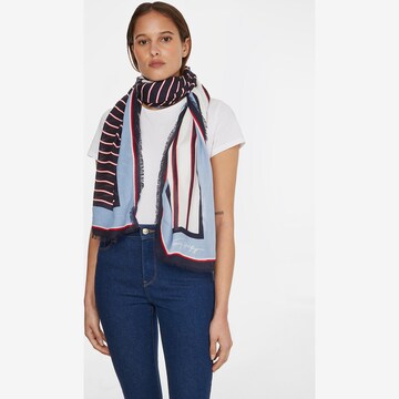 Foulard TOMMY HILFIGER en bleu : devant