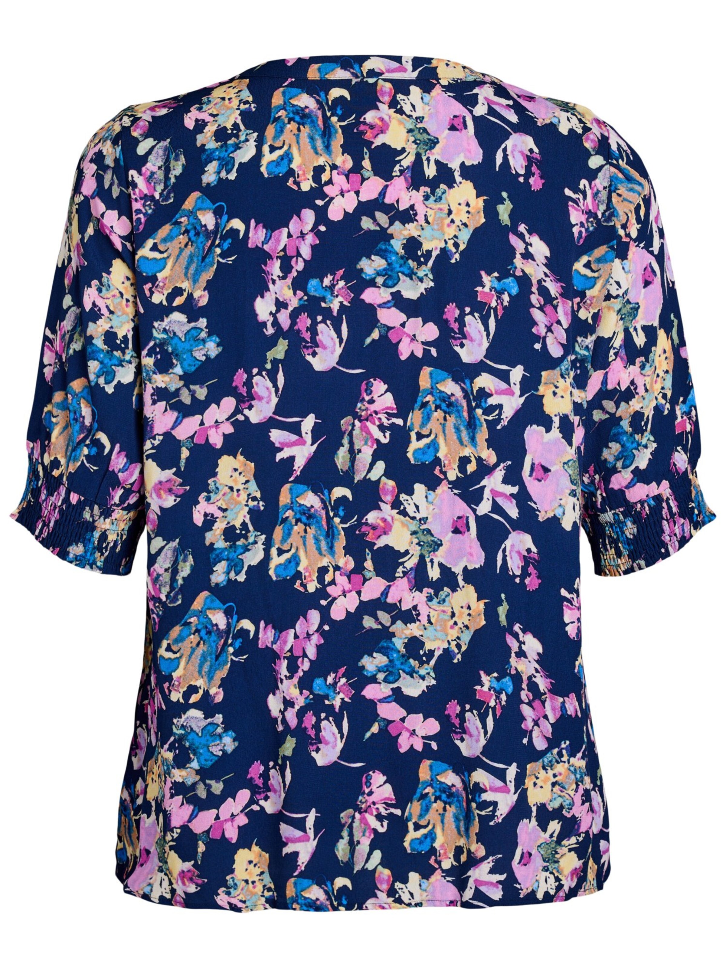 Zizzi Bluse 'VBella' in Blau