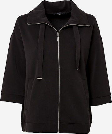 COMMA Zip-Up Hoodie in Black: front