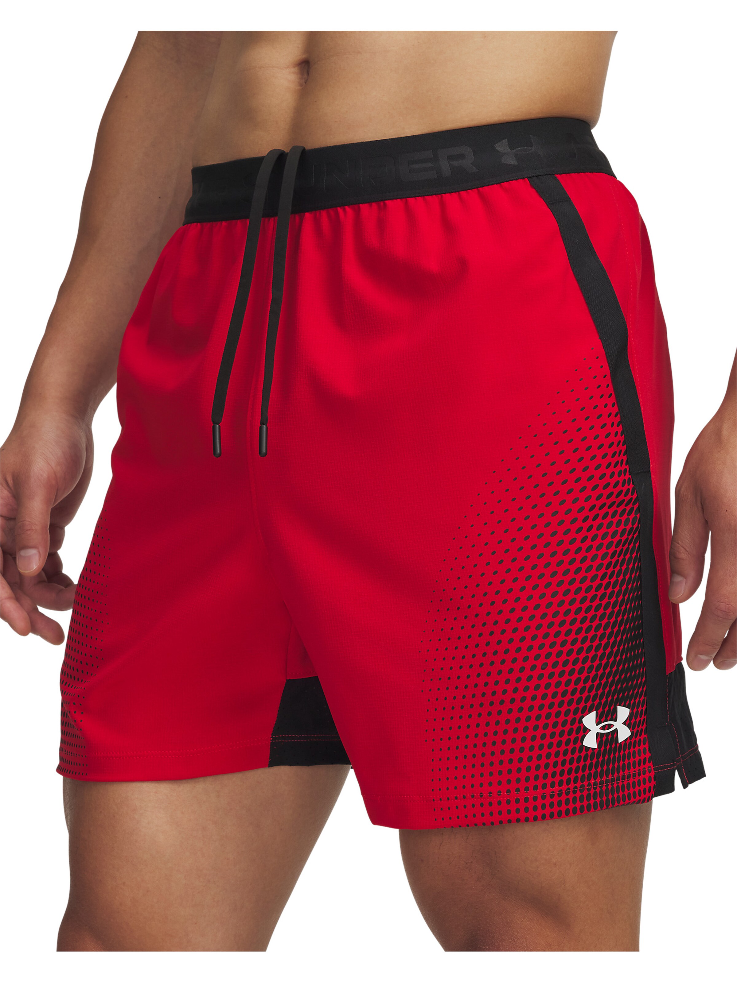 UNDER ARMOUR Regular Workout Pants 'Vanish' in Red: front