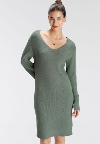 TAMARIS Knitted dress in Green