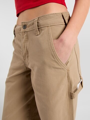 DICKIES Wide leg Trousers in Beige