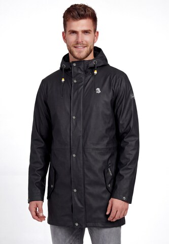 Schmuddelwedda - Abrigo de entretiempo en negro: frente