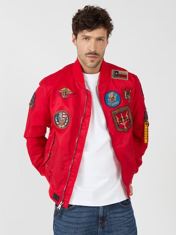 TOP GUN Jacke 'TG2024001' in Rot: Vorderseite