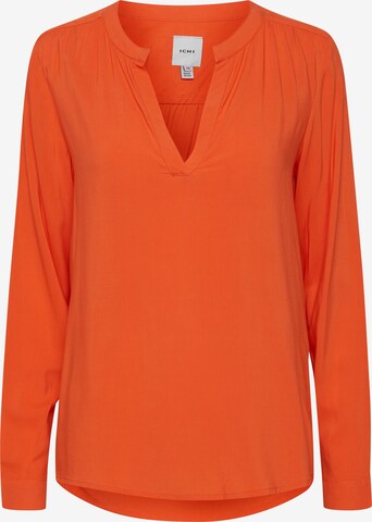 ICHI Blouse in Orange: front