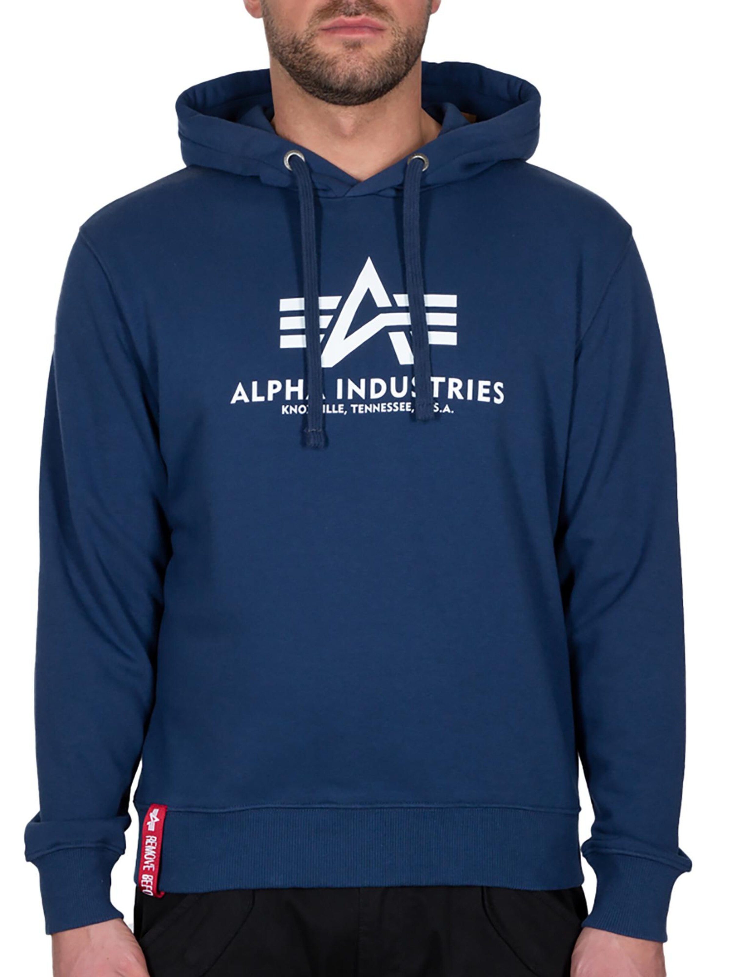 ALPHA INDUSTRIES Sweatshirt in Blue: front