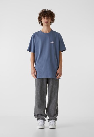 Lost Youth Shirt 'Flowers' in Blue