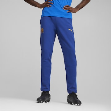 PUMA Slim fit Workout Pants in Blue: front