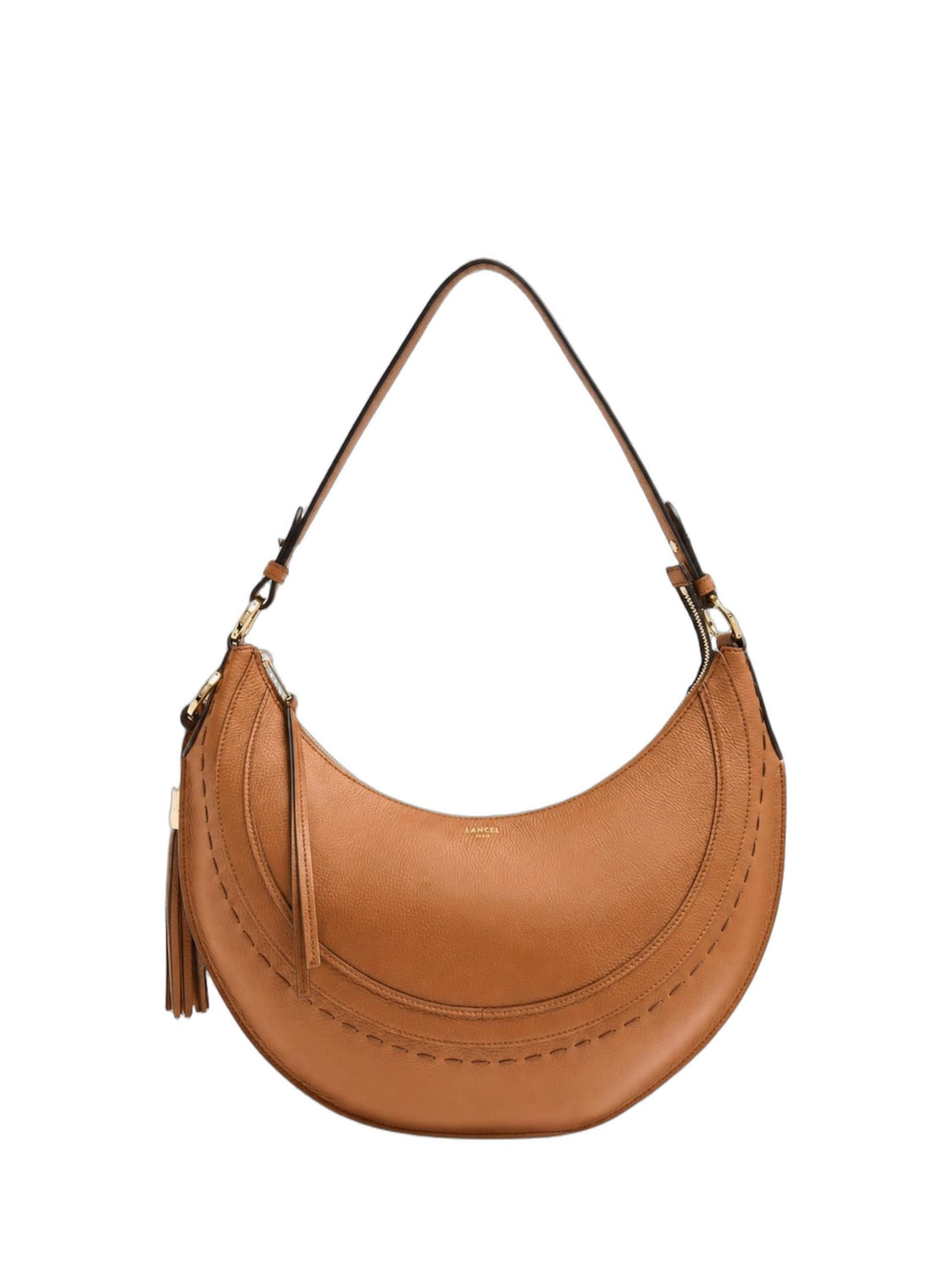 Lancel - Bolso de hombro 'Hobohème' en marrón: frente