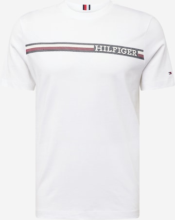 T-Shirt TOMMY HILFIGER en blanc : devant