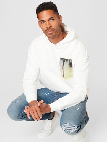 Calvin Klein Sweatshirt 'Beach' in Weiß