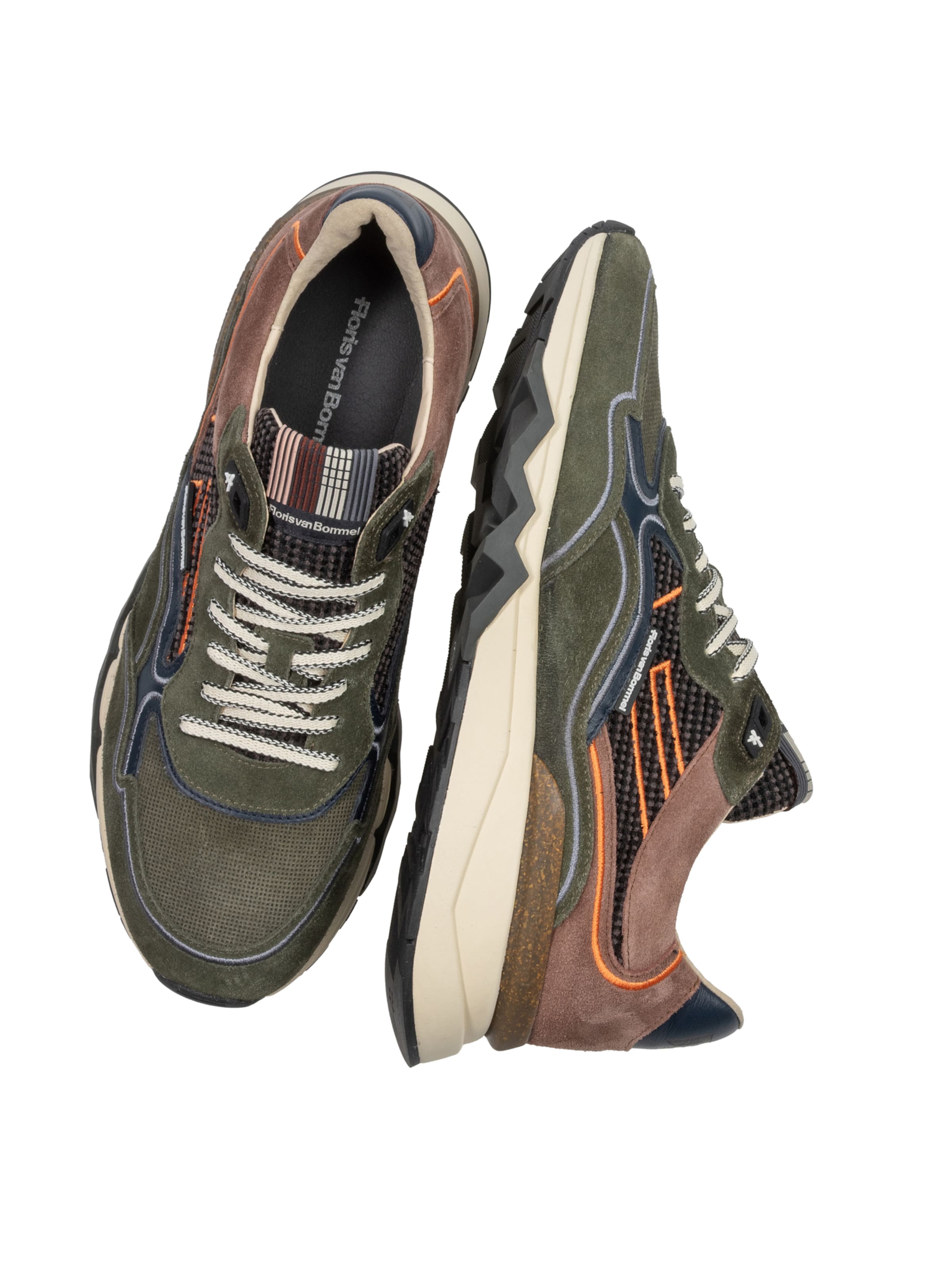 Sneaker bassa 'De Zager 03' di Floris van Bommel in verde