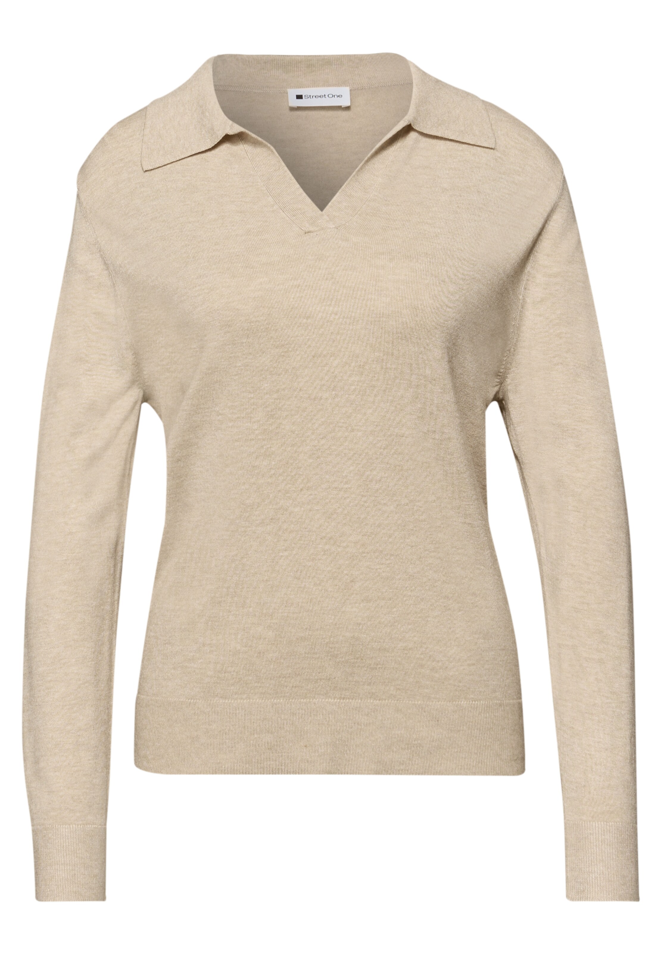 STREET ONE Sweater in Beige: front
