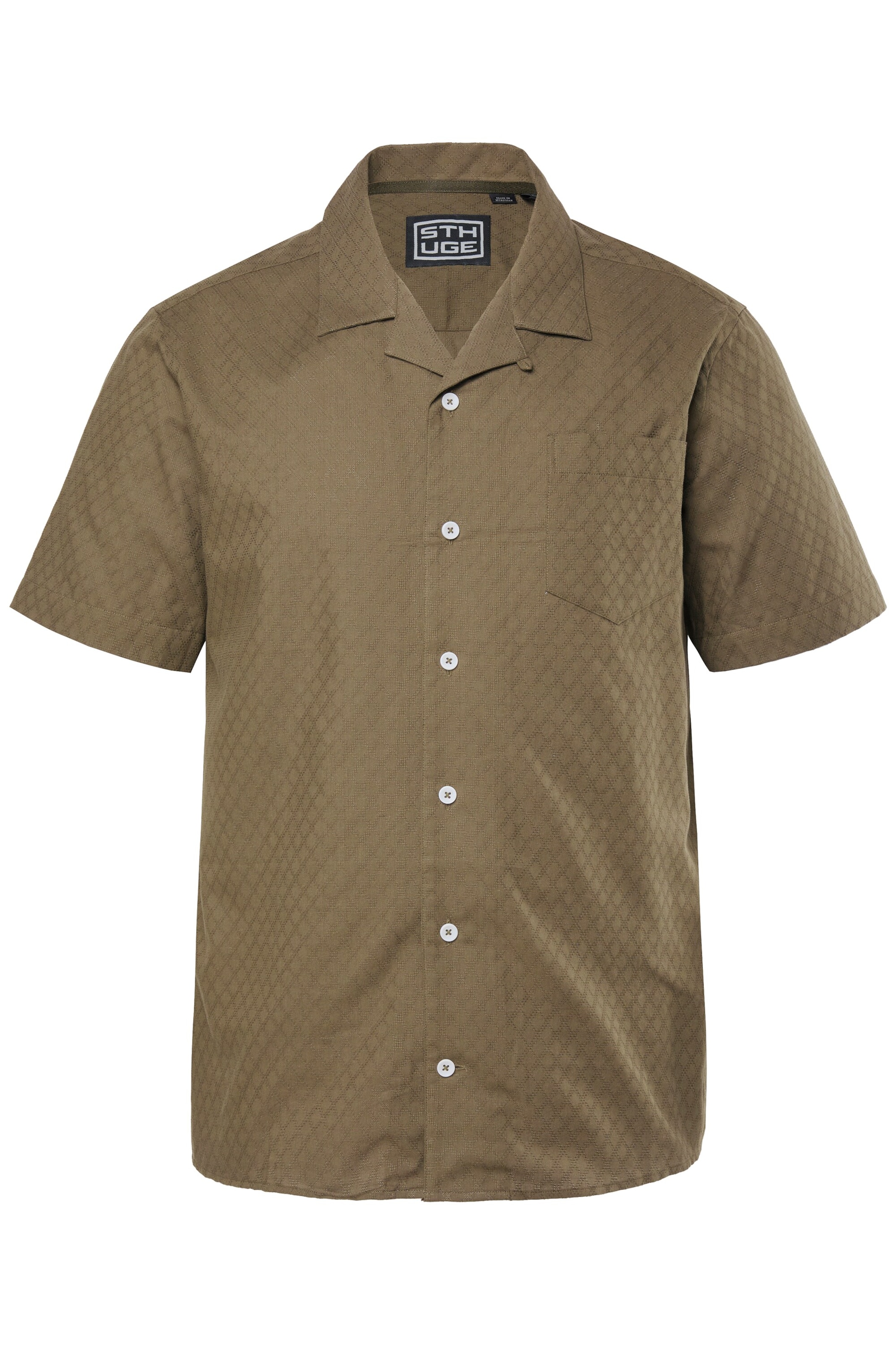 STHUGE Regular fit Button Up Shirt in Green: front