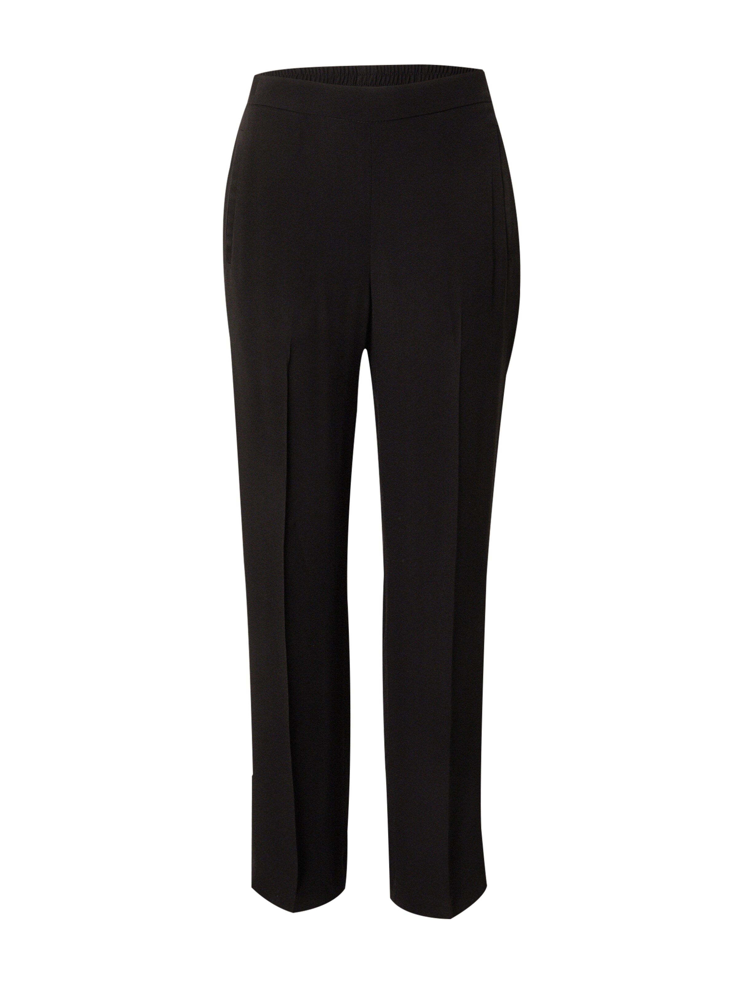 Twinset - Regular Calças com vincos em preto: frente