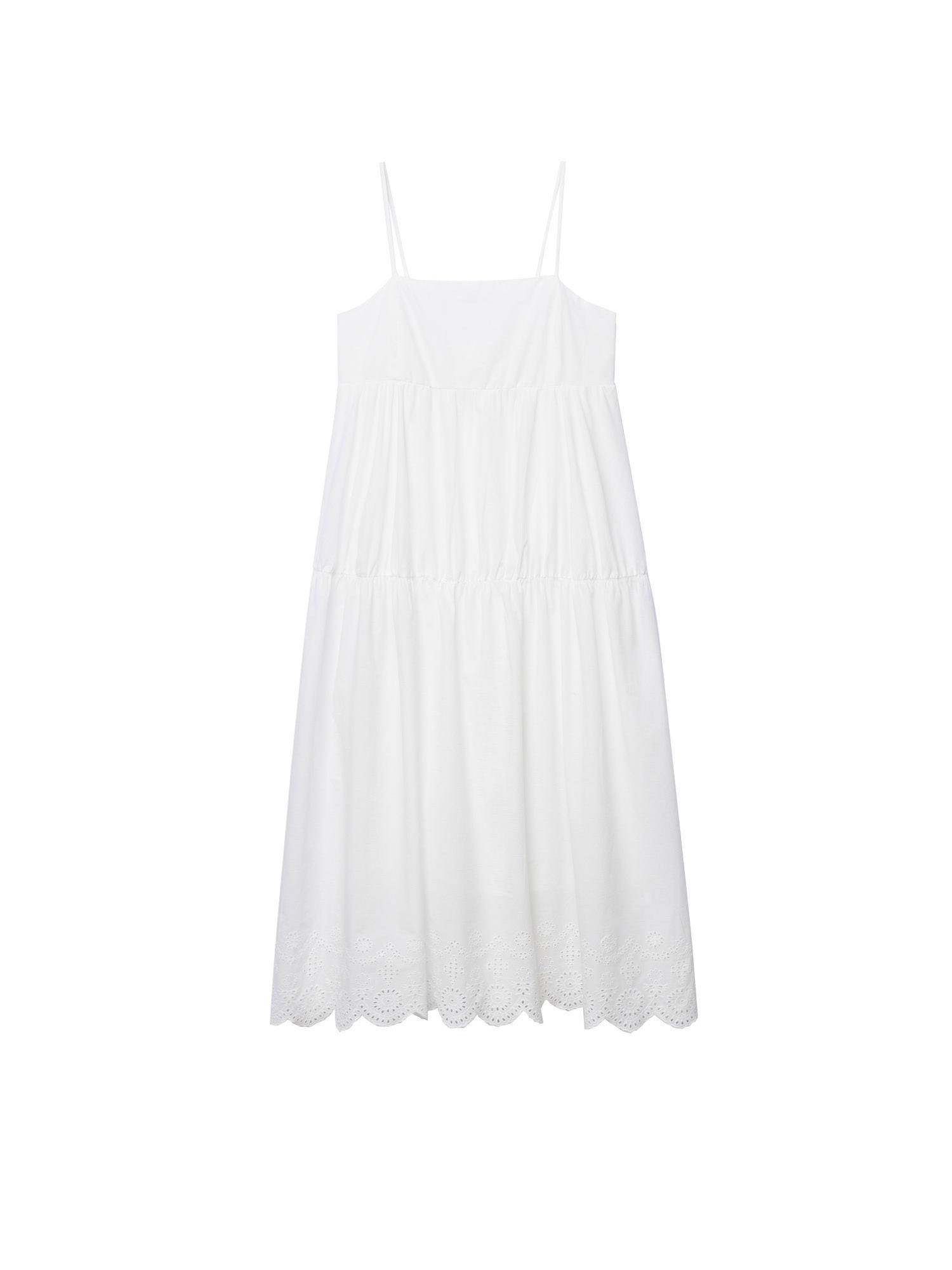 MANGO Letnia sukienka Ceci w kolorze Białym 