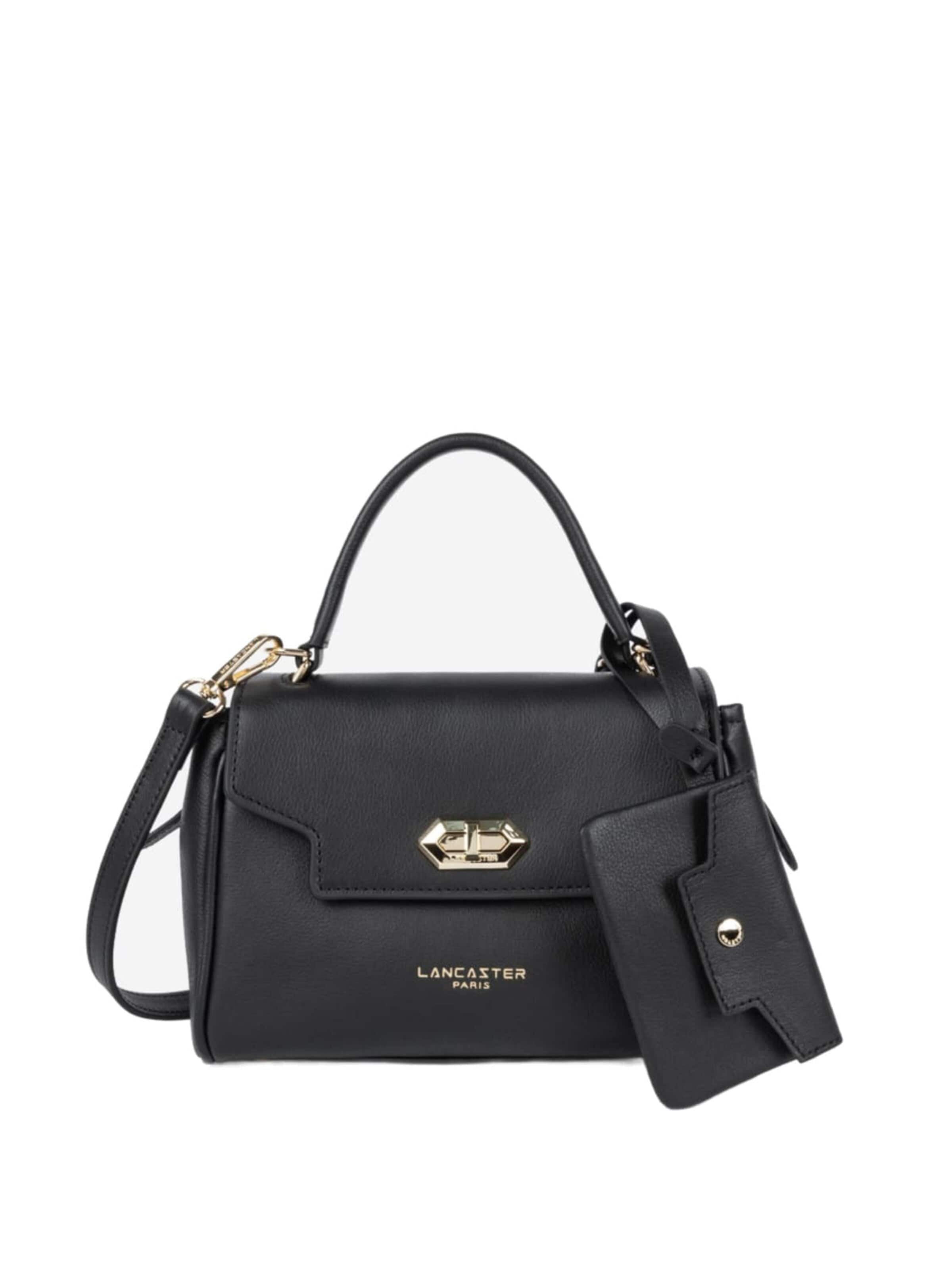 LANCASTER Paris Handbag 'Lancaster Sac à main A rabat avec fermoir S Mademoiselle Grace Noir' in Black: front