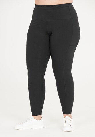 Q by Endurance Slim fit Sports trousers 'Thalia' in Black: front