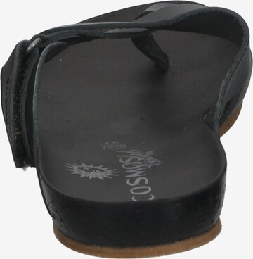 COSMOS COMFORT T-Bar Sandals in Black