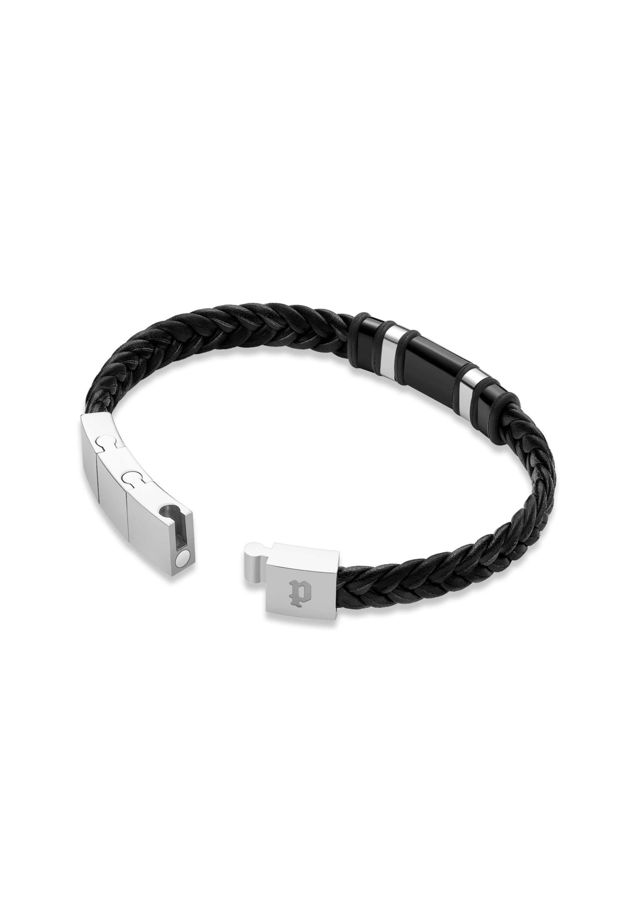 POLICE - Pulseira 'Wavebreaker' em preto