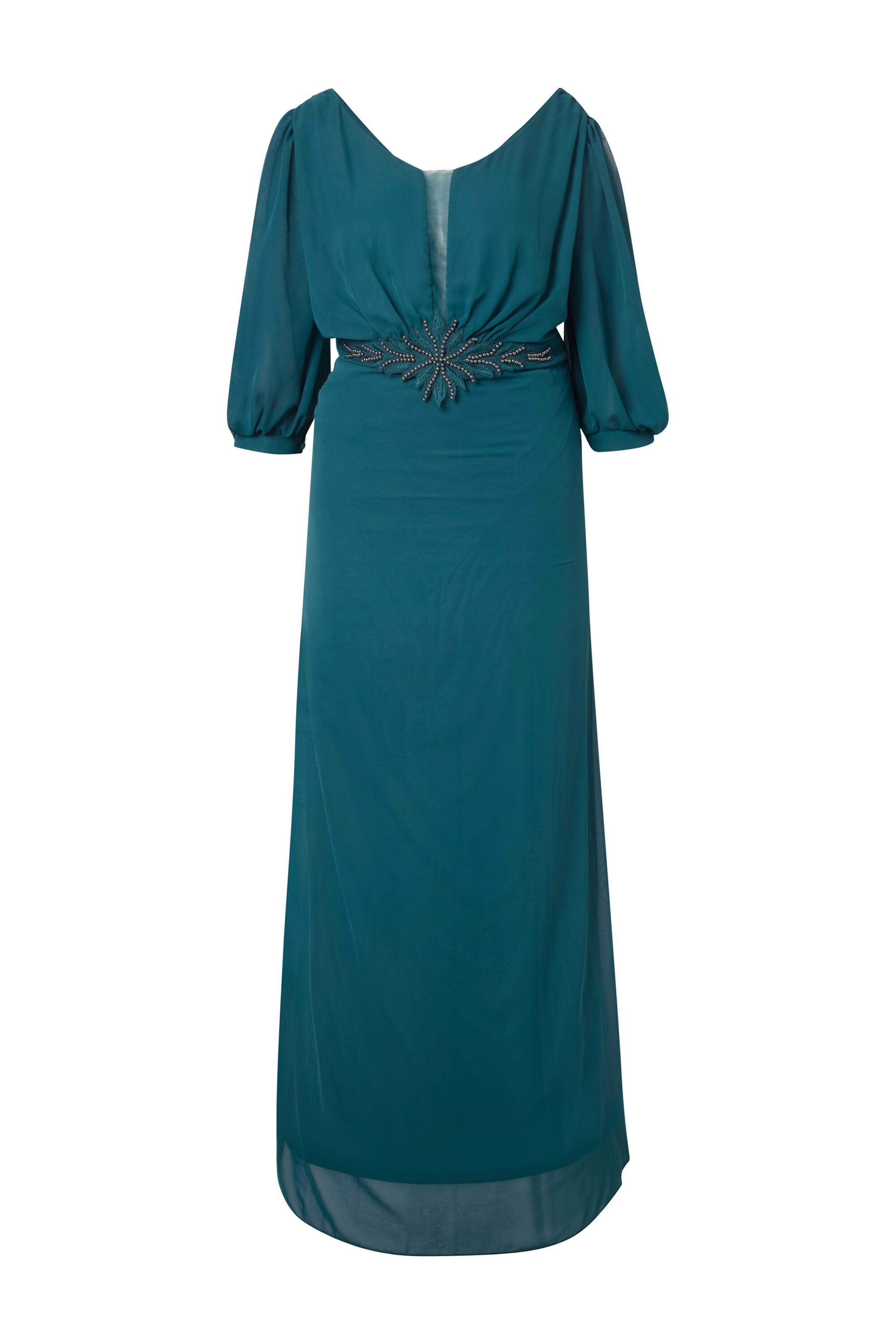 Ulla Popken Midikleid in Blau: Vorderseite