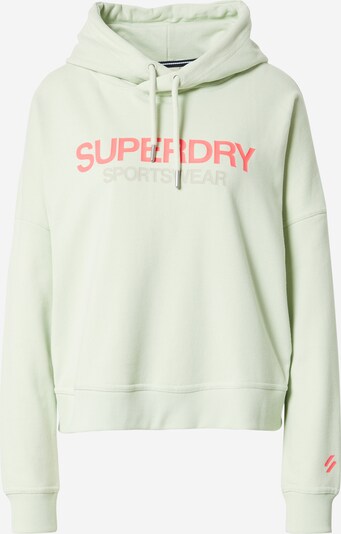 Superdry Sweatshirt in hellgrün / orangerot, Produktansicht