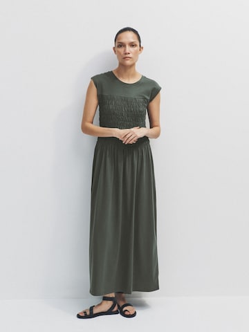 The Set Summer dress in Green: front