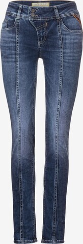 STREET ONE Slimfit Jeans in Blauw: voorkant