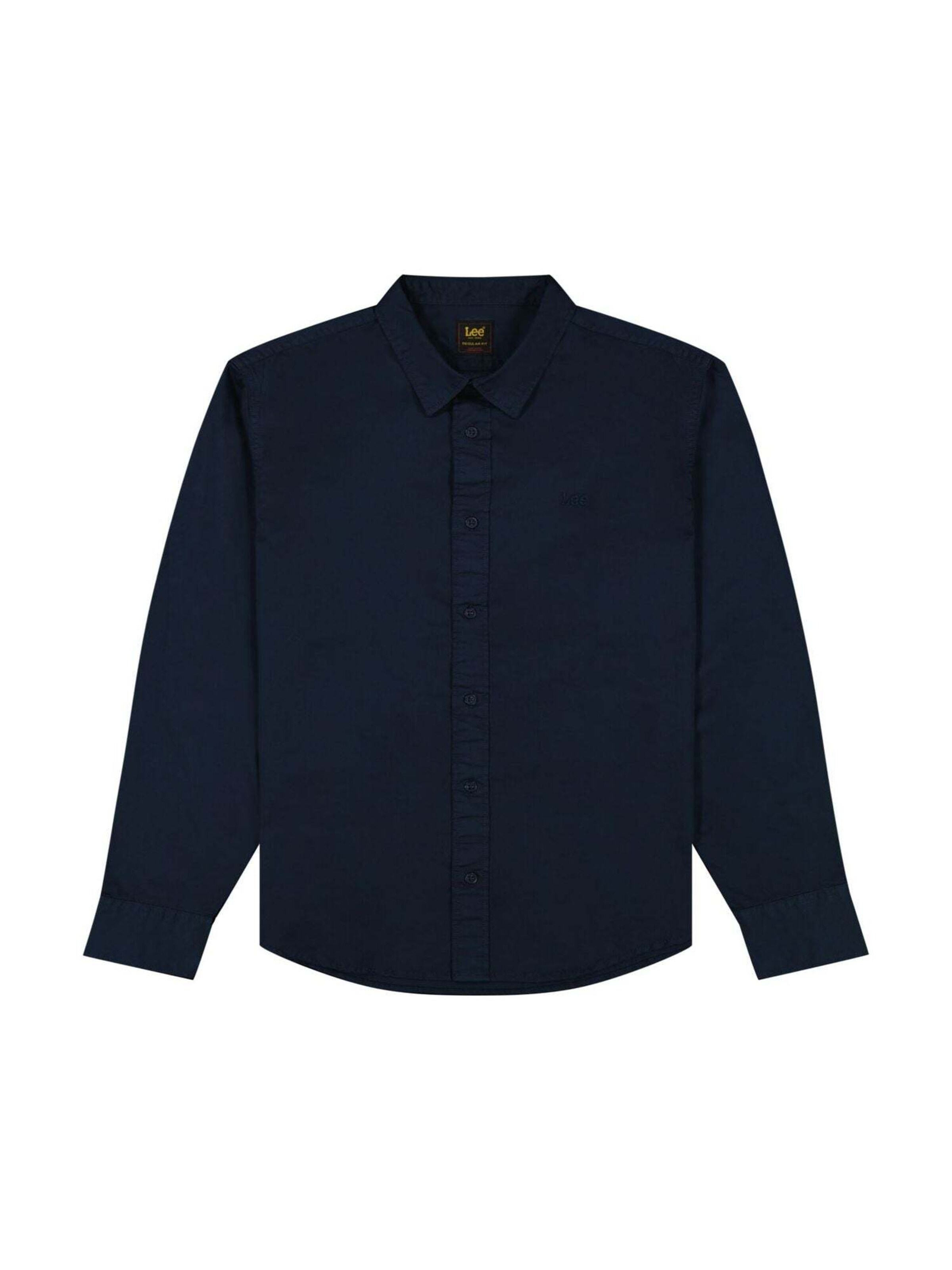 Lee Regular fit Button Up Shirt 'Patch Shirt' in Blue: front