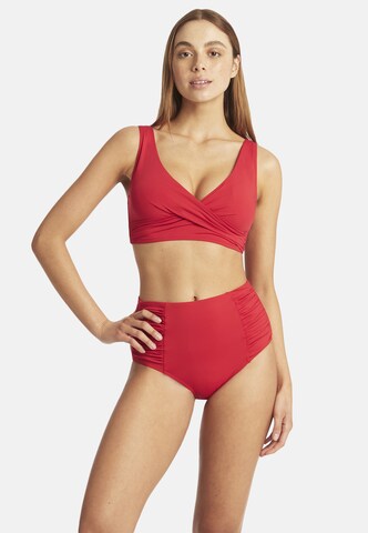 SEA LEVEL T-Shirt Bikinitop 'Essentials Edit' in Rot