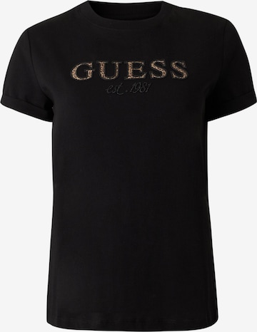 Maglietta di GUESS in nero: frontale