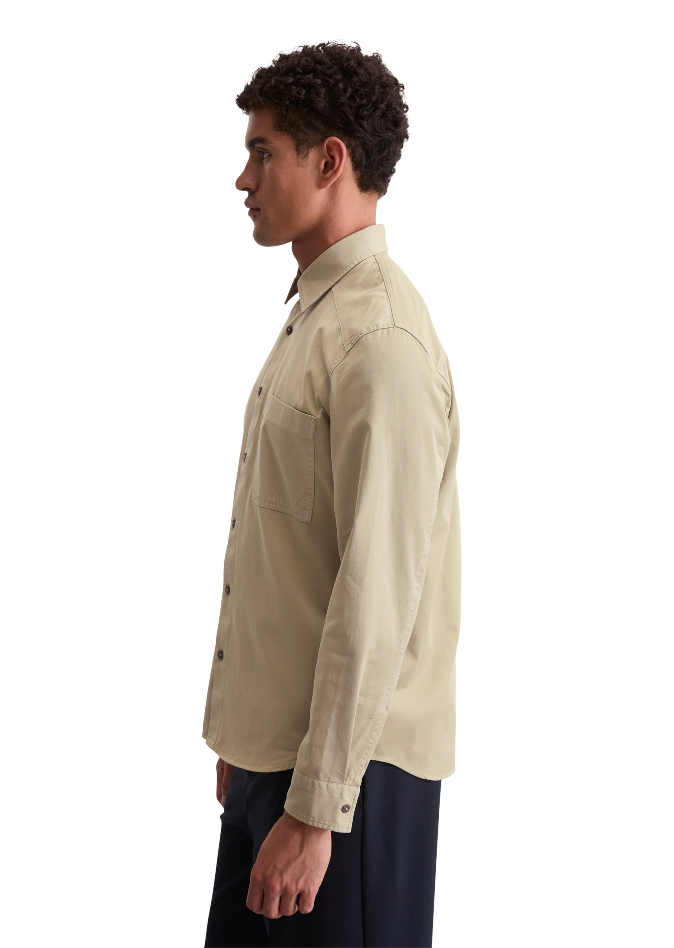Marc O'Polo Regular fit Button Up Shirt in Beige