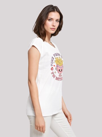 F4NT4STIC Shirt 'Time Fries when I am with you Valentinstag' in White