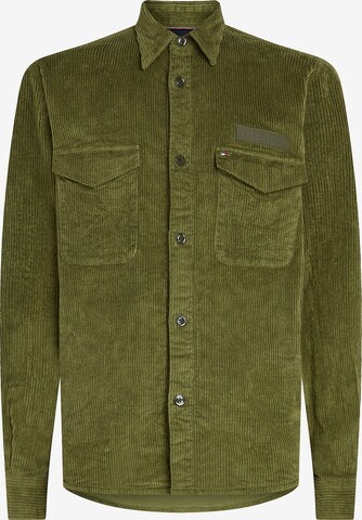 TOMMY HILFIGER Regular fit Overhemd in Groen: voorkant