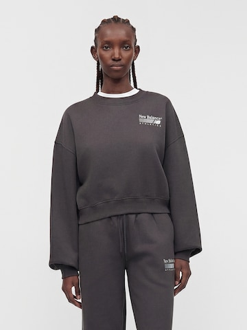 new balance - Sudadera 'Trackside' en negro: frente