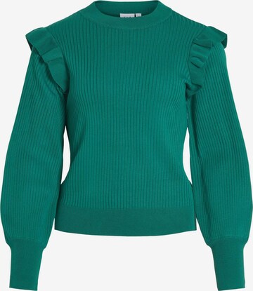 VILA Sweater in Green: front