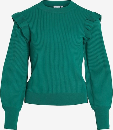 VILA Sweater in Green: front