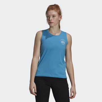 ADIDAS TERREX Sports Top in Blue: front