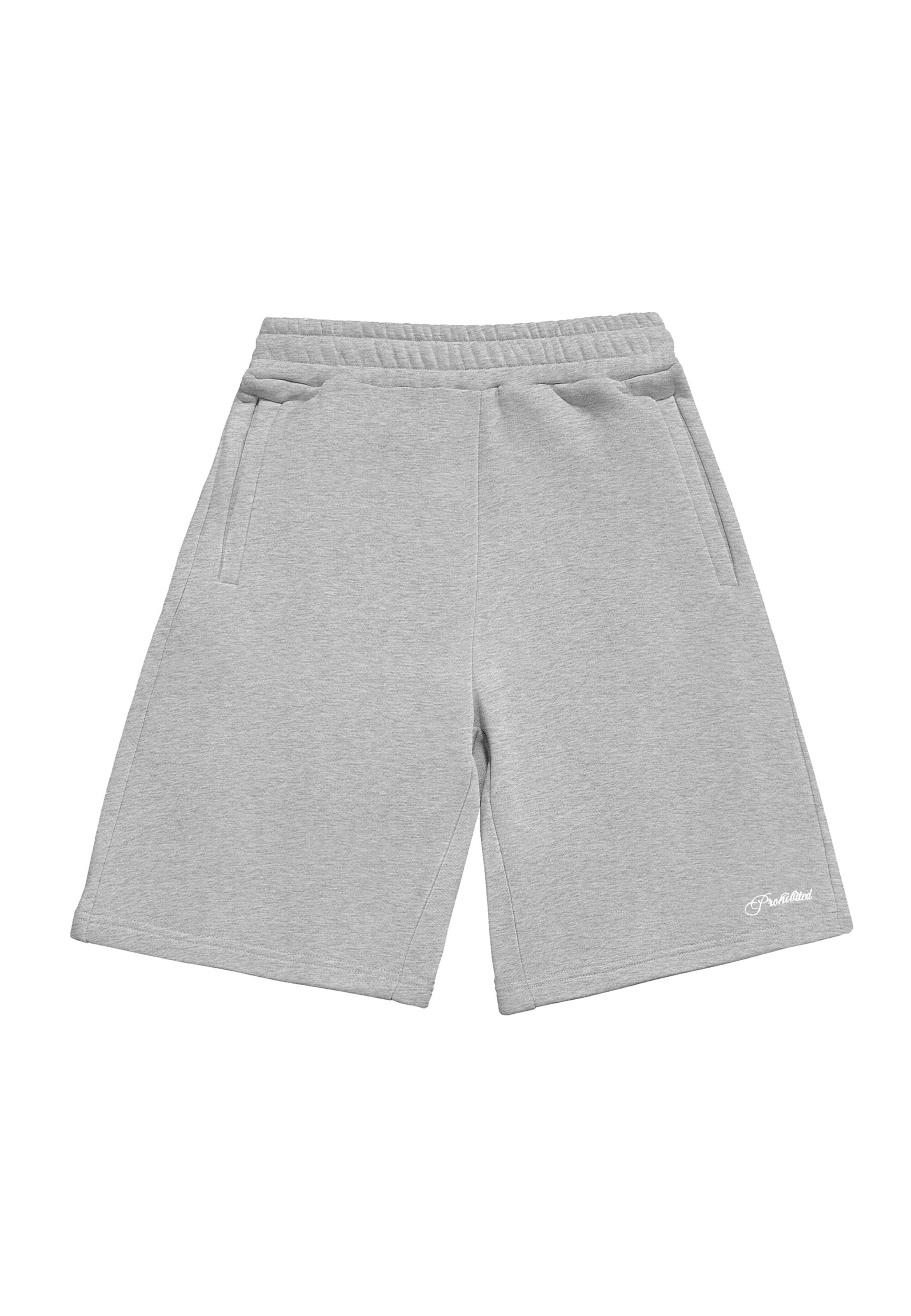 Prohibited Loosefit Broek 'Lazy Riviera' in Grijs: voorkant