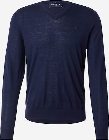 Hackett London Trui in Blauw: voorkant