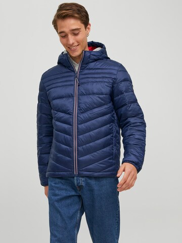 JACK & JONES Between-Season Jacket 'JJHero' in Blue: front