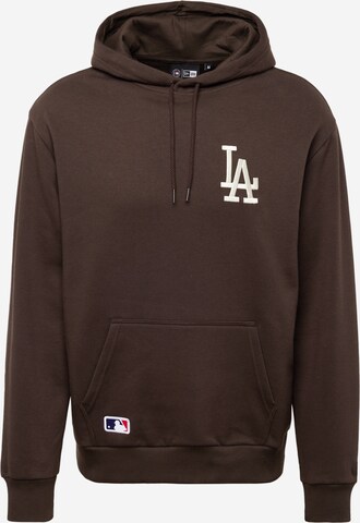 NEW ERA Sweatshirt 'LEAGUE ESSENTIALS' in Brown: front