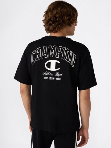 T-Shirt Champion Authentic Athletic Apparel en noir : devant